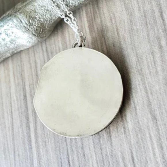 Black Sunstone Moon Necklace - Picture 6 of 6